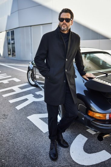 JP1880 Coat Classic Wool Blend Black - Kabátok - Nagyméretű Kabátok - 2XL-8XL