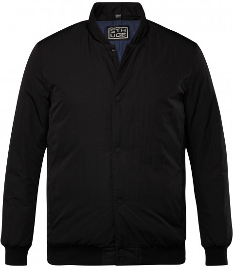 STHUGE Bomber Jacket Quilted Black - Kabátok - Nagyméretű Kabátok - 2XL-8XL