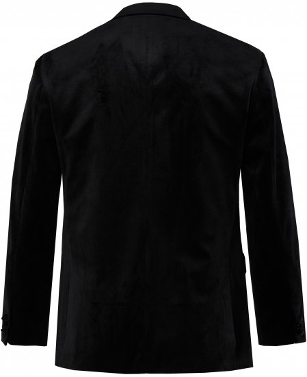 JP1880 Jacket Velvet Business Smoking Black - Öltönyök - Nagyméretű öltönyök