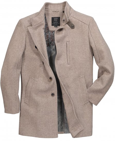 JP1880 Coat Wool Blend Beige Melange - Kabátok - Nagyméretű Kabátok - 2XL-8XL