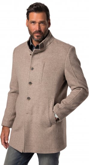 JP1880 Coat Wool Blend Beige Melange - Kabátok - Nagyméretű Kabátok - 2XL-8XL