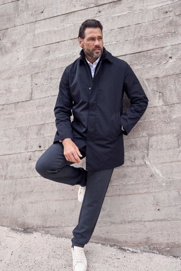 JP1880 Business Coat Zip-out Panel Black - Kabátok - Nagyméretű Kabátok - 2XL-8XL