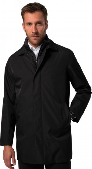 JP1880 Business Coat Zip-out Panel Black - Kabátok - Nagyméretű Kabátok - 2XL-8XL