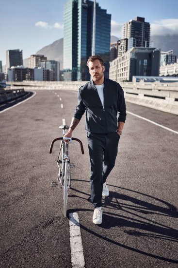 JP1880 Jersey Blouson New York Navy - Kabátok - Nagyméretű Kabátok - 2XL-8XL