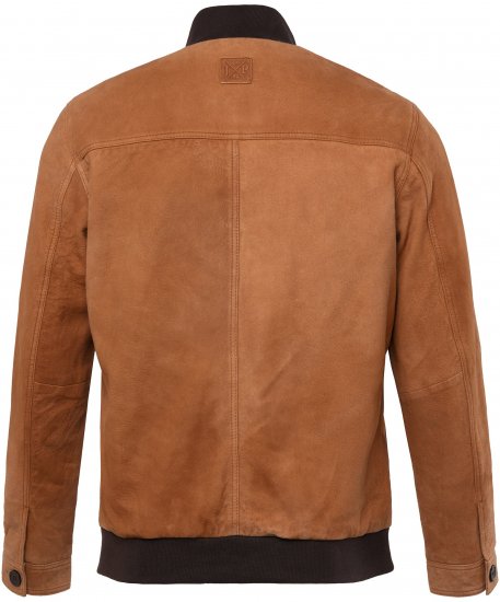 JP1880 Jacket Leather Lamb Nappa Brown - Kabátok - Nagyméretű Kabátok - 2XL-8XL