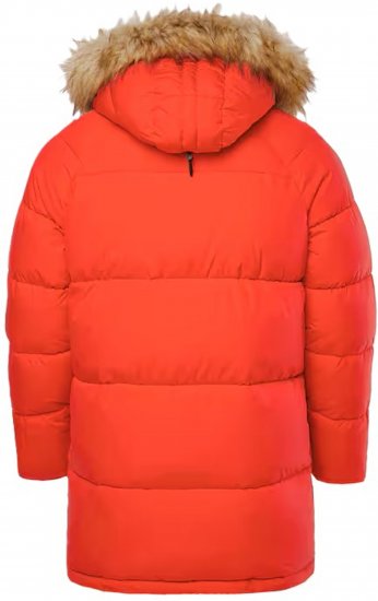 JP1880 Parka Quilted Faux Fur Hood Red - Kabátok - Nagyméretű Kabátok - 2XL-8XL