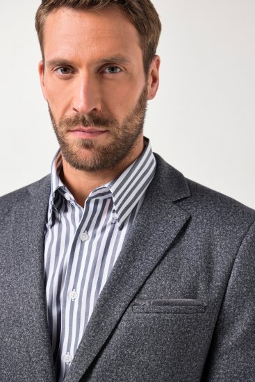 JP1880 Jacket Business Donegal Graphite Grey - Kabátok - Nagyméretű Kabátok - 2XL-8XL