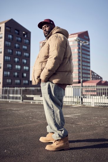 STHUGE Jacket Puffer With Warm Quilting Beige - Kabátok - Nagyméretű Kabátok - 2XL-8XL