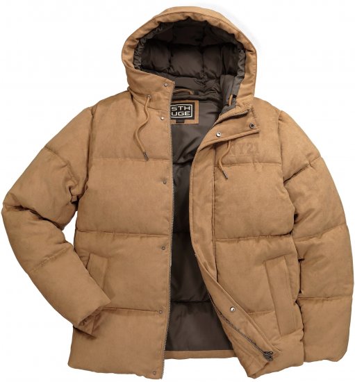 STHUGE Jacket Puffer With Warm Quilting Beige - Kabátok - Nagyméretű Kabátok - 2XL-8XL