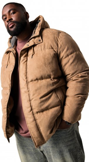 STHUGE Jacket Puffer With Warm Quilting Beige - Kabátok - Nagyméretű Kabátok - 2XL-8XL