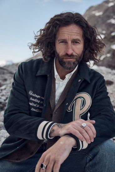 JP1880 Blouson Velour with Chest Embroidery Dark Green - Kabátok - Nagyméretű Kabátok - 2XL-8XL