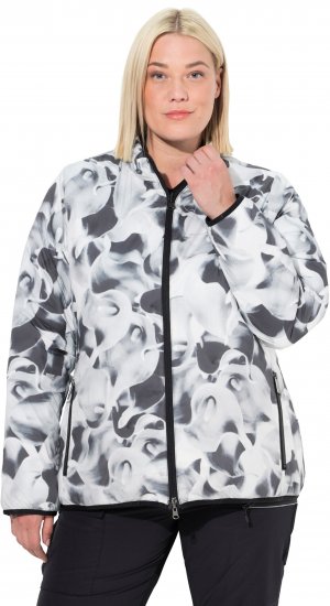Ulla Popken HYPRAR Reversible Printed Jacket Black - Dzsekik - 