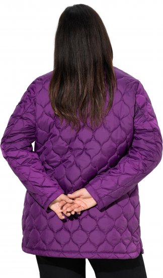 Ulla Popken HYPRAR Water-Repellent Quilted Jacket Plum - Dzsekik - 