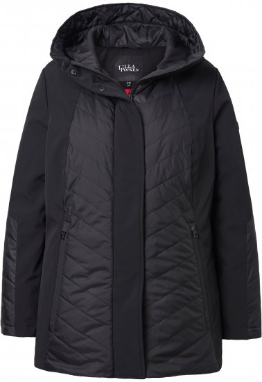 Ulla Popken Long Sleeve Hooded Teddy Jacket Putty - Dzsekik - 