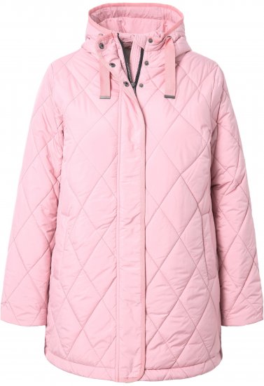 Ulla Popken HYPRAR Quilted Water-Repellent Jacket Soft Dusty Rose - Dzsekik - 