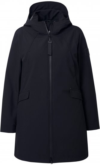 Ulla Popken HYPRAR Water Repellent Softshell Jacket Black - Dzsekik - 