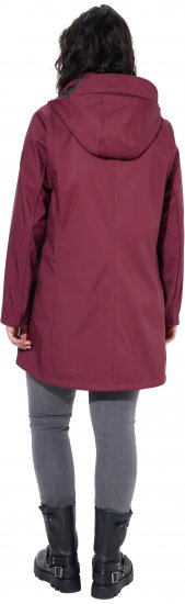 Ulla Popken HYPRAR Water Repellent Softshell Jacket Cherry - Dzsekik - 