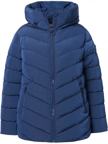 Ulla Popken HYPRAR Quilted Puffer Jacket Navy - Dzsekik - 