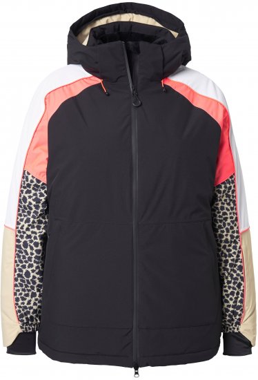 Ulla Popken HYPRAR Patchwork Sleeve Performance Jacket Black - Dzsekik - 