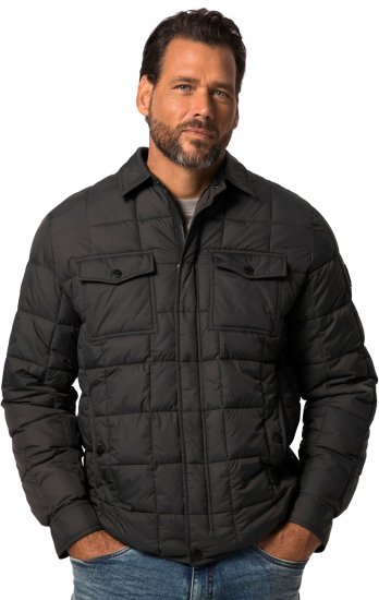 JP1880 Quilted Shirt Collar Jacket TALL Anthracite - TALL kabátok - 