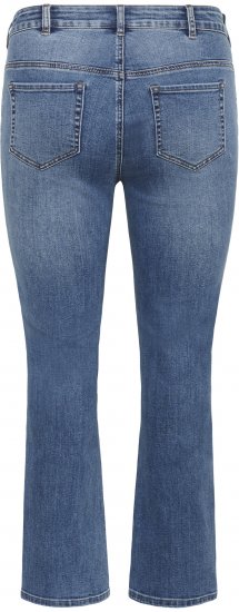 Kaffe Curve Dina Egyenes szárú normál hosszúságú farmer Kék - Női Farmer & Nadrágok Nagy Méretekben – Plus Size - 