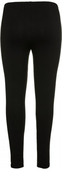 Ulla Popken Basic Stretch Knit Ankle Length Leggings Black - Női Farmer & Nadrágok Nagy Méretekben – Plus Size - 