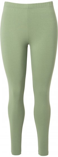 Ulla Popken Basic Stretch Knit Ankle Length Leggings Olive - Női Farmer & Nadrágok Nagy Méretekben – Plus Size - 