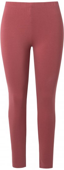 Ulla Popken Basic Stretch Knit Ankle Length Leggings Brick Red - Női Farmer & Nadrágok Nagy Méretekben – Plus Size - 
