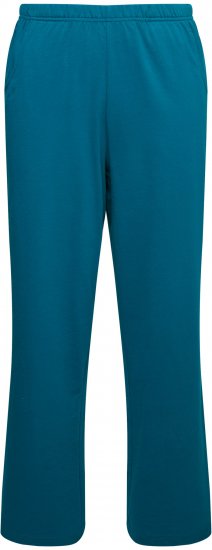 Ulla Popken Pull On Knit Straight Leg Pocket Pants Dark Petrol - NŐI RUHÁZAT 40-66 - 