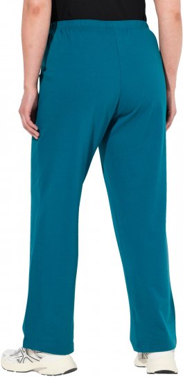 Ulla Popken Pull On Knit Straight Leg Pocket Pants Dark Petrol - NŐI RUHÁZAT 40-66 - 
