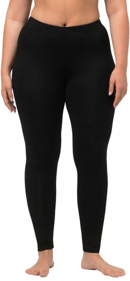 Ulla Popken Viscose Spandex Leggings Black - Női Farmer & Nadrágok Nagy Méretekben – Plus Size - 