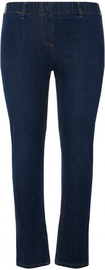 Ulla Popken Denim Look All Elastic Pocket Sienna Jeggings Blue Denim - Női Farmer & Nadrágok Nagy Méretekben – Plus Size - 