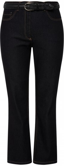 Ulla Popken Regular Fit Mandy Stretch Jeans Dark Blue Denim - Női Farmer & Nadrágok Nagy Méretekben – Plus Size - 