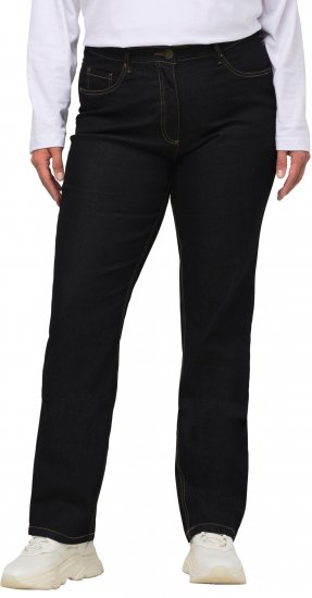 Ulla Popken Regular Fit Mandy Stretch Jeans Dark Blue Denim - Női Farmer & Nadrágok Nagy Méretekben – Plus Size - 