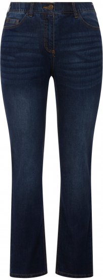 Ulla Popken Sammy Fit Slim Leg Stretch Jeans Blue Denim - Női Farmer & Nadrágok Nagy Méretekben – Plus Size - 
