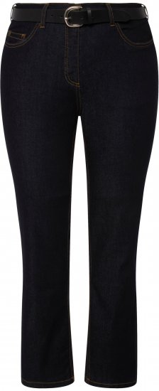 Ulla Popken Sammy Fit Slim Leg Stretch Jeans Dark Blue Denim - Női Farmer & Nadrágok Nagy Méretekben – Plus Size - 