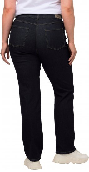 Ulla Popken Straight Leg Mandy Fit Stretch Jeans Dark Blue Denim - Női Farmer & Nadrágok Nagy Méretekben – Plus Size - 