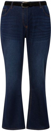 Ulla Popken Marie Fit Bootcut Stretch Jeans Blue Denim - Női Farmer & Nadrágok Nagy Méretekben – Plus Size - 