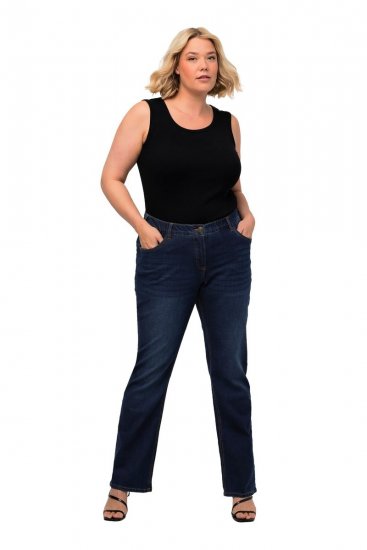 Ulla Popken Marie Fit Bootcut Stretch Jeans Blue Denim - Ulla Popken - Ulla Popken Plus-Size Ruházat