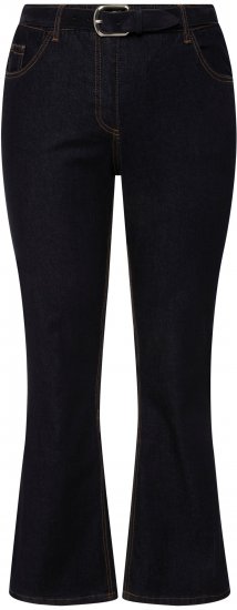 Ulla Popken Marie Fit Bootcut Stretch Jeans Dark Blue Denim - Női Farmer & Nadrágok Nagy Méretekben – Plus Size - 
