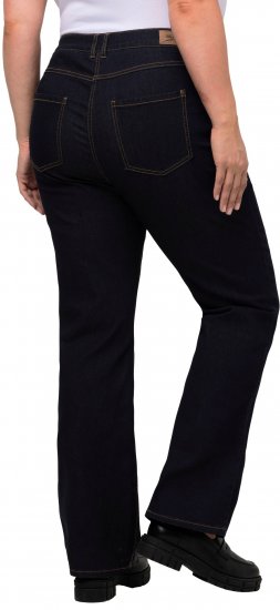 Ulla Popken Marie Fit Bootcut Stretch Jeans Dark Blue Denim - Női Farmer & Nadrágok Nagy Méretekben – Plus Size - 