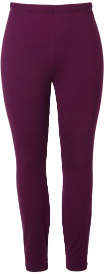 Ulla Popken Quick Dry Moisture Wicking Stretch Ski Leggings Grape Red - Női Farmer & Nadrágok Nagy Méretekben – Plus Size - 