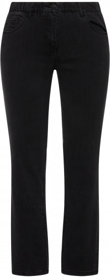 Ulla Popken Stretch Sarah Fit Skinny Jeans Black - Női Farmer & Nadrágok Nagy Méretekben – Plus Size - 