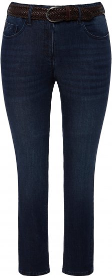 Ulla Popken Stretch Sarah Fit Skinny Jeans Blue Denim - Női Farmer & Nadrágok Nagy Méretekben – Plus Size - 