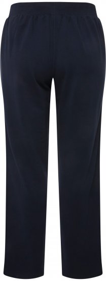 Ulla Popken Side Stripe Adjustable Drawstring Waist Joggers Navy - Női Farmer & Nadrágok Nagy Méretekben – Plus Size - 