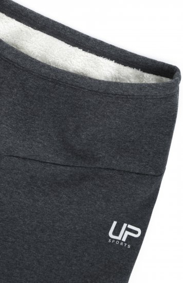 Ulla Popken Faux Fur Lined Stretch Leggings Charcoal - Női Farmer & Nadrágok Nagy Méretekben – Plus Size - 