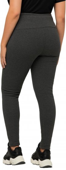 Ulla Popken Faux Fur Lined Stretch Leggings Charcoal - Női Farmer & Nadrágok Nagy Méretekben – Plus Size - 