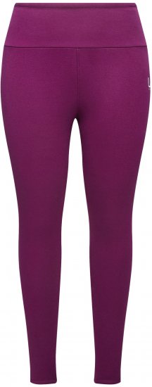 Ulla Popken Faux Fur Lined Stretch Leggings Pink Berry - Női Farmer & Nadrágok Nagy Méretekben – Plus Size - 