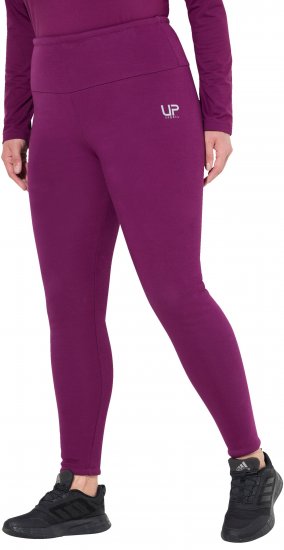 Ulla Popken Faux Fur Lined Stretch Leggings Pink Berry - Női Farmer & Nadrágok Nagy Méretekben – Plus Size - 