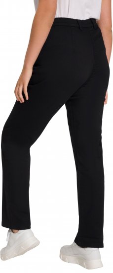 Ulla Popken Basic Mony Tapered Leg Stretch Pants Black - Női Farmer & Nadrágok Nagy Méretekben – Plus Size - 